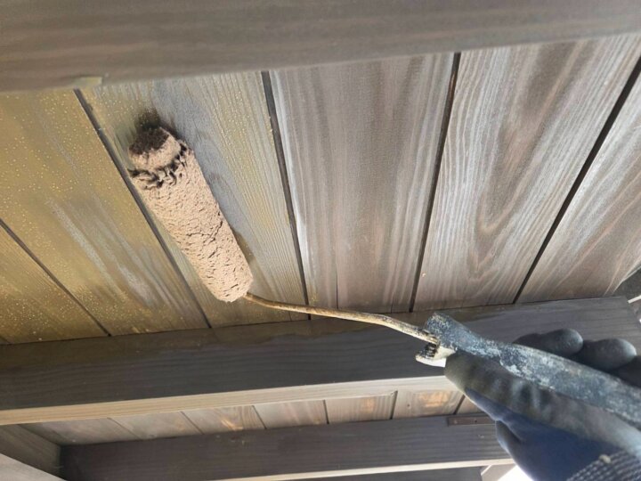 【上塗り】軒天井