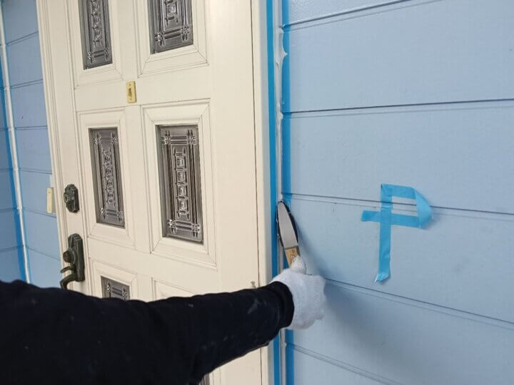 【へら均し】建具廻りコーキング