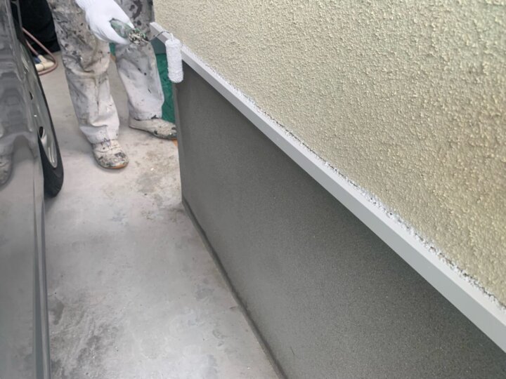 【上塗り】水切り