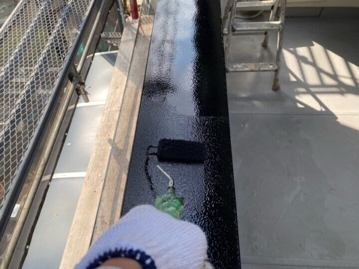 【上塗り】笠木