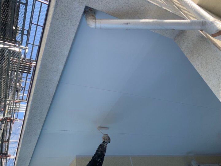 【上塗り】軒天井