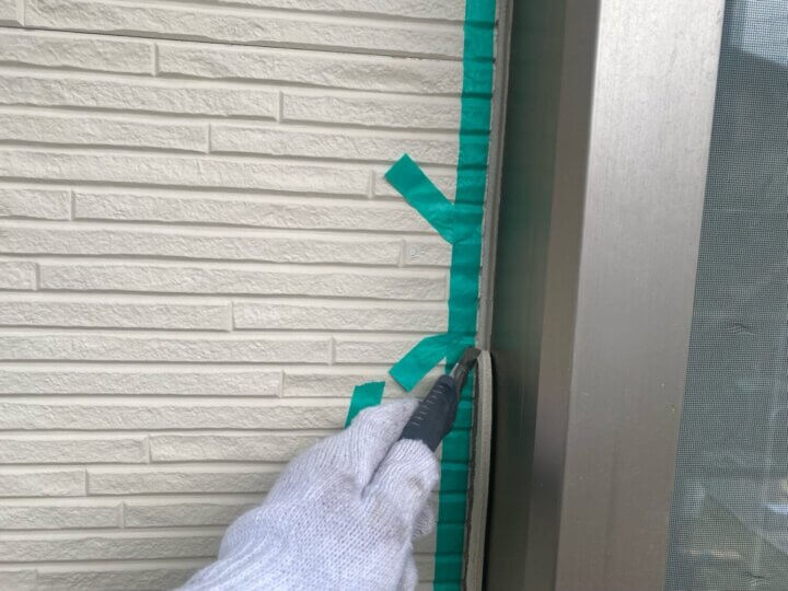 【撤去】建具廻りコーキング