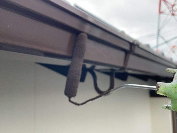 【上塗り】破風板