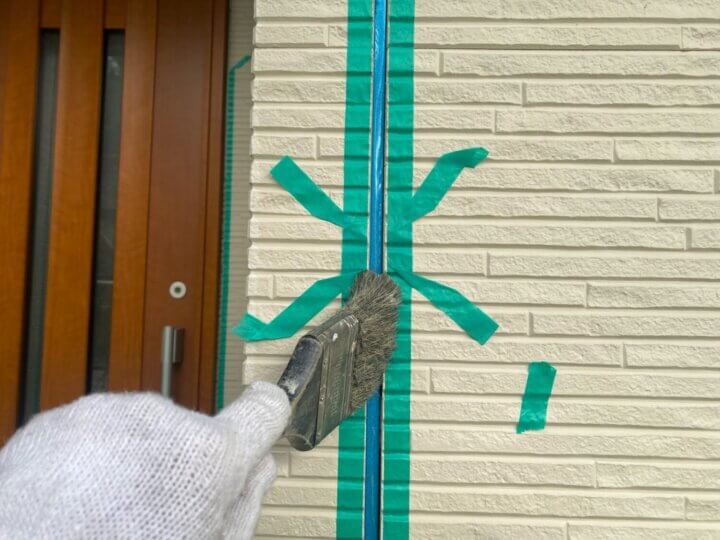 【撤去後清掃】板間目地コーキング