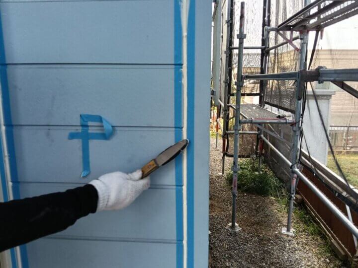 【へら均し】板間目地コーキング