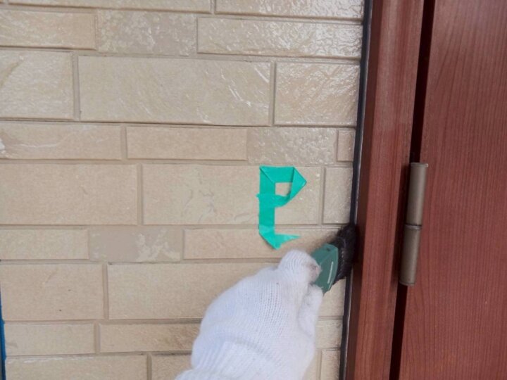 【撤去後清掃】建具廻りコーキング