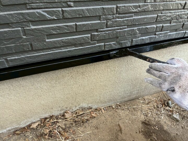 【上塗り】水切り