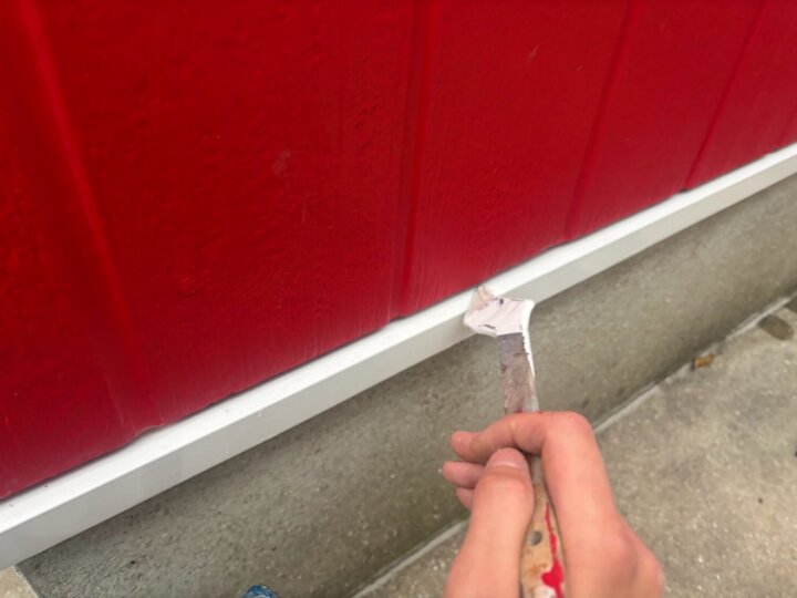 【上塗り】水切り