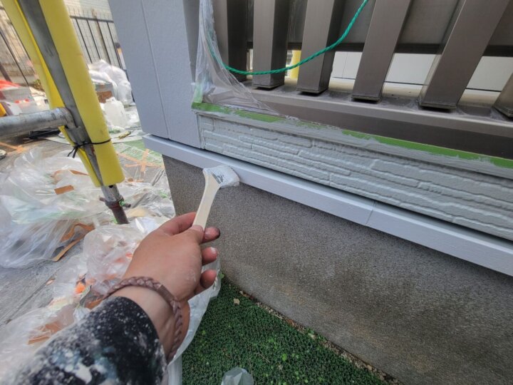 【上塗り】水切り