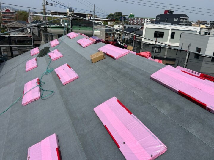 【防水シート貼り】屋根
