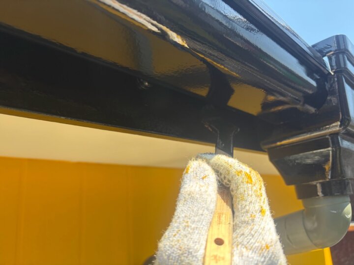 【上塗り】破風板