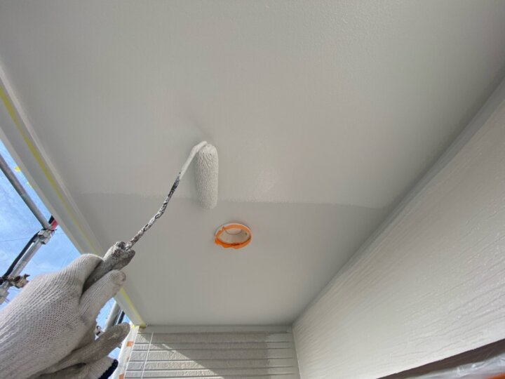 【上塗り】軒天井