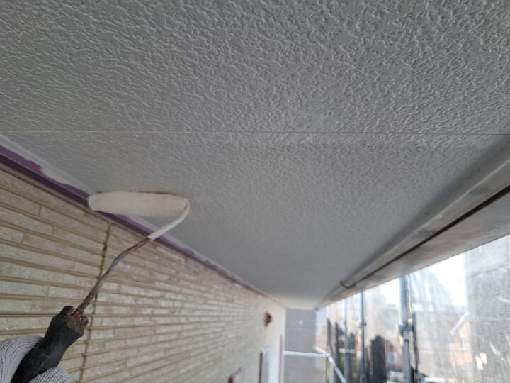 【上塗り】軒天井
