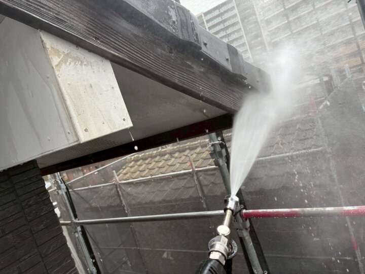 【高圧洗浄】破風板