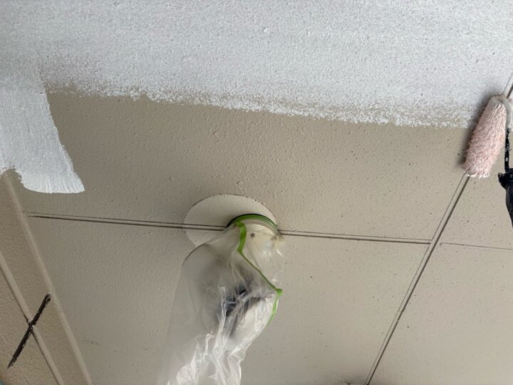 【下塗り】軒天井