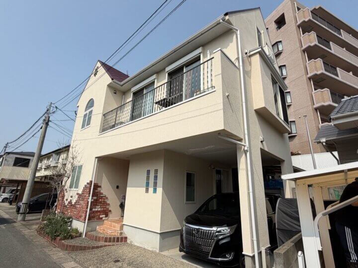 福岡県春日市【50坪】外壁塗装