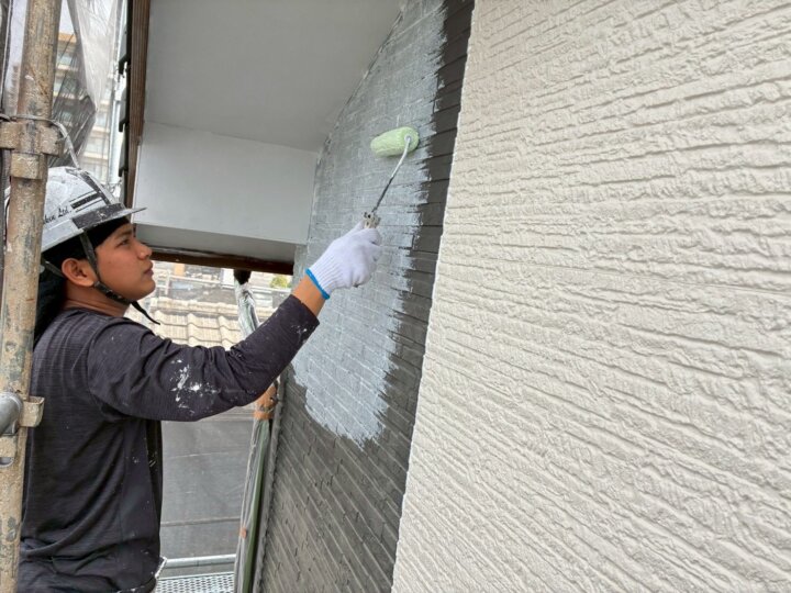 【下塗り】外壁