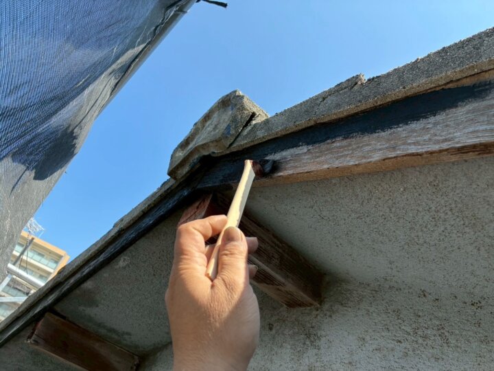 【中塗り】破風板