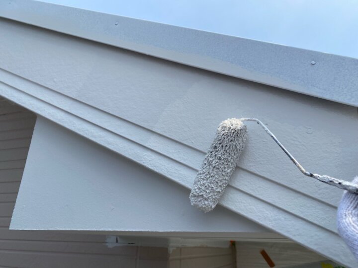 【上塗り】破風板