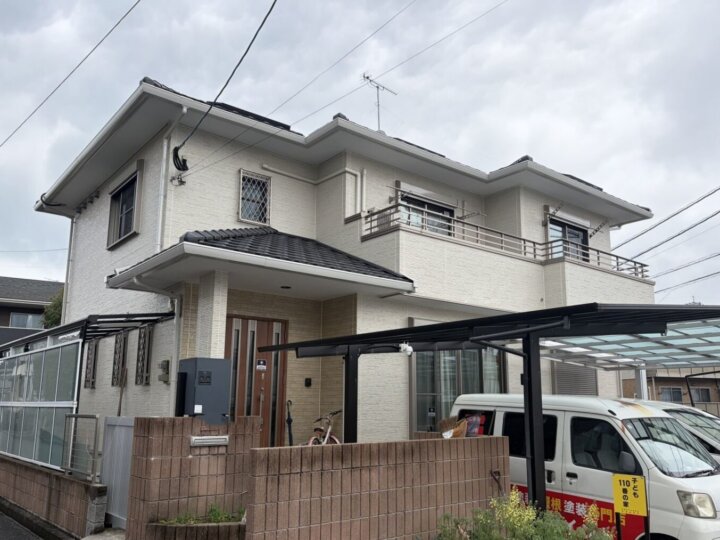 福岡県古賀市【40坪】外壁塗装