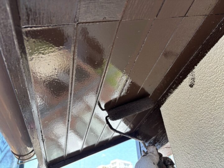 【上塗り】軒天井