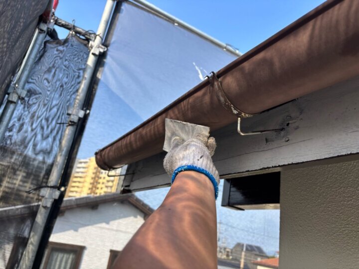 【下地処理】雨樋