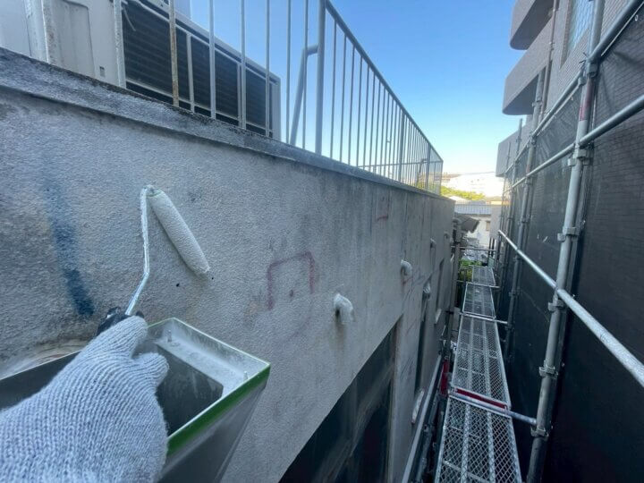 【下塗り】外壁