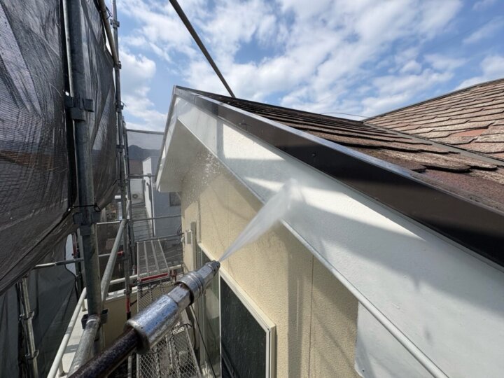 【高圧洗浄】破風板