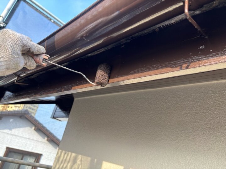 【上塗り】破風板