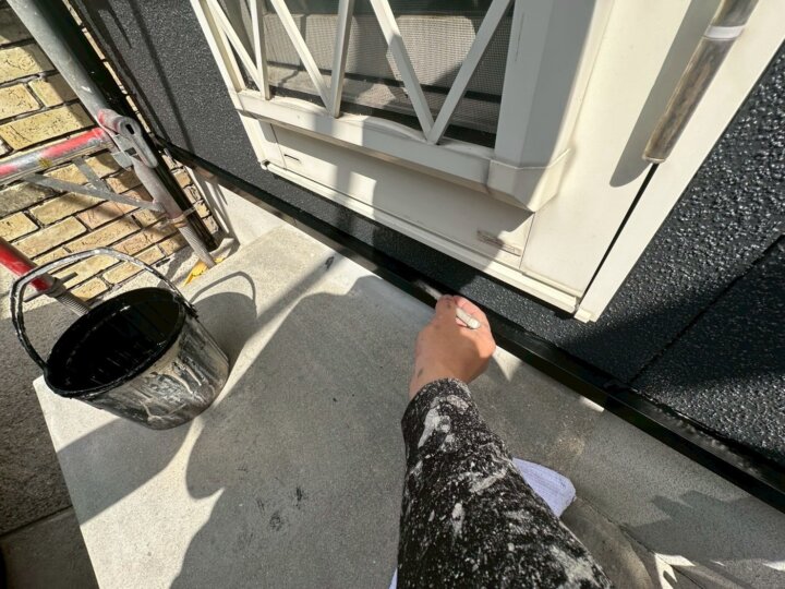 【上塗り】水切り