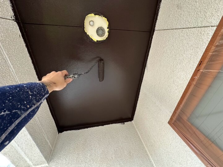 【上塗り】軒天井