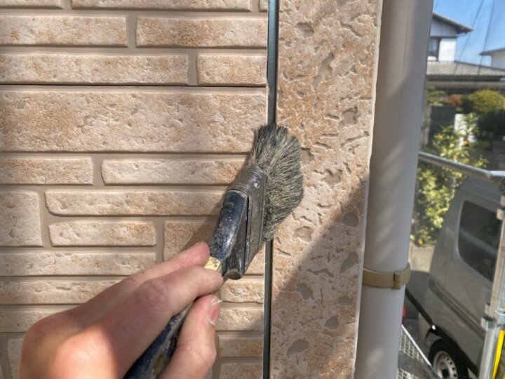 【撤去後清掃】板間目地コーキング