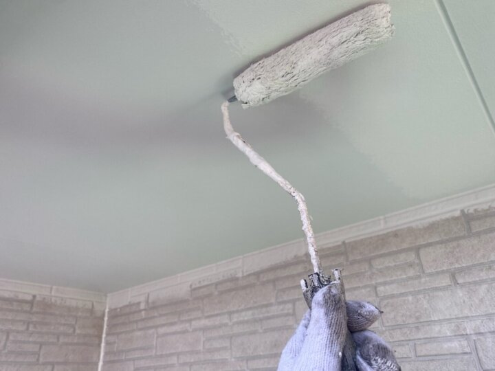 【上塗り】軒天井