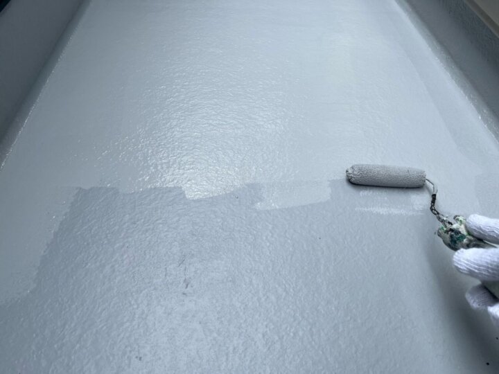 【トップコート塗布2層目】ベランダ