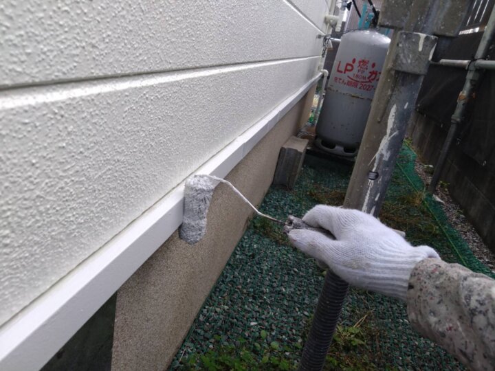 【上塗り】水切り