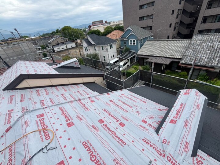 【防水シート貼り】屋根