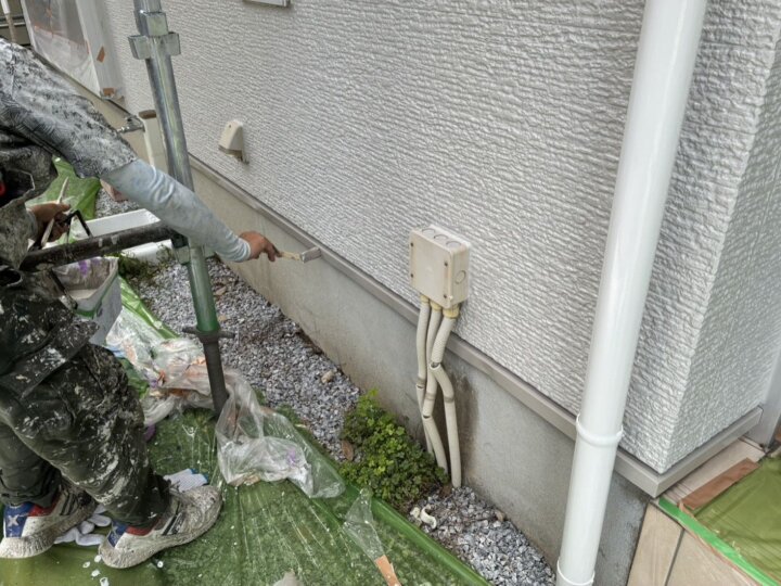【上塗り】水切り