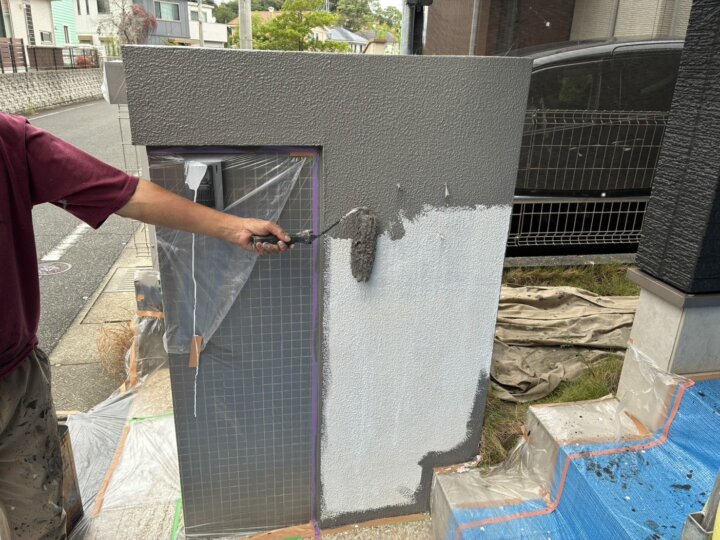 【中塗り】外構